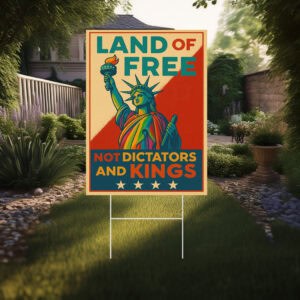 No Kings Day Anti-Trump, Anti-MAGA Yard Sign