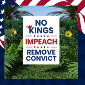 No Kings Impeach Remove Convict Sign