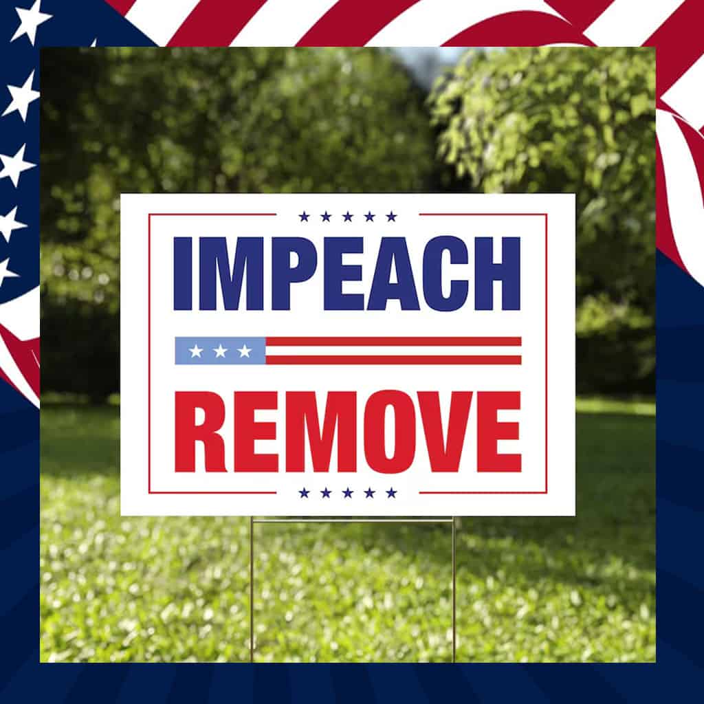 No Kings Impeach Remove Convict Signs