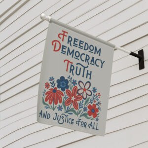 Subtle Fuck Trump Floral, FDT Yard Decor