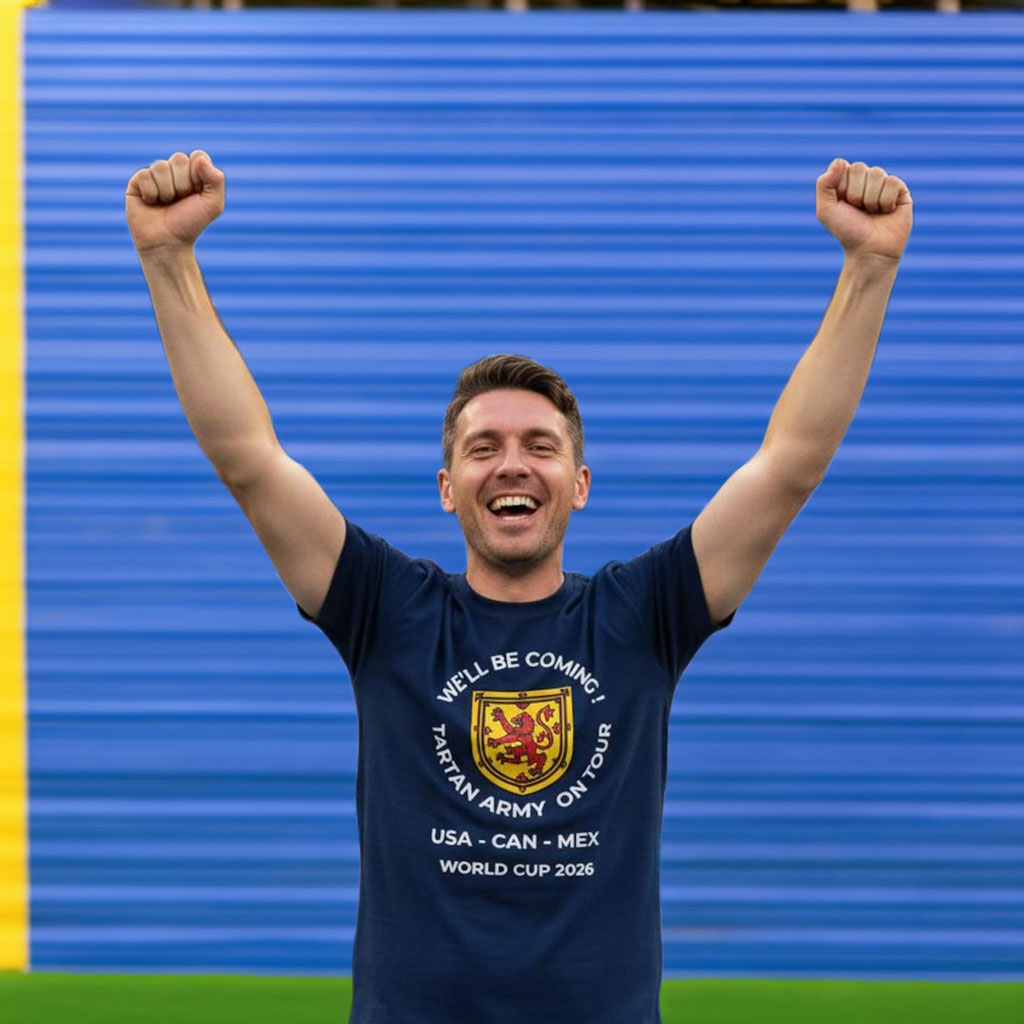 We'll Be Coming Tartan Army On Tour World Cup 2026 T Shirt