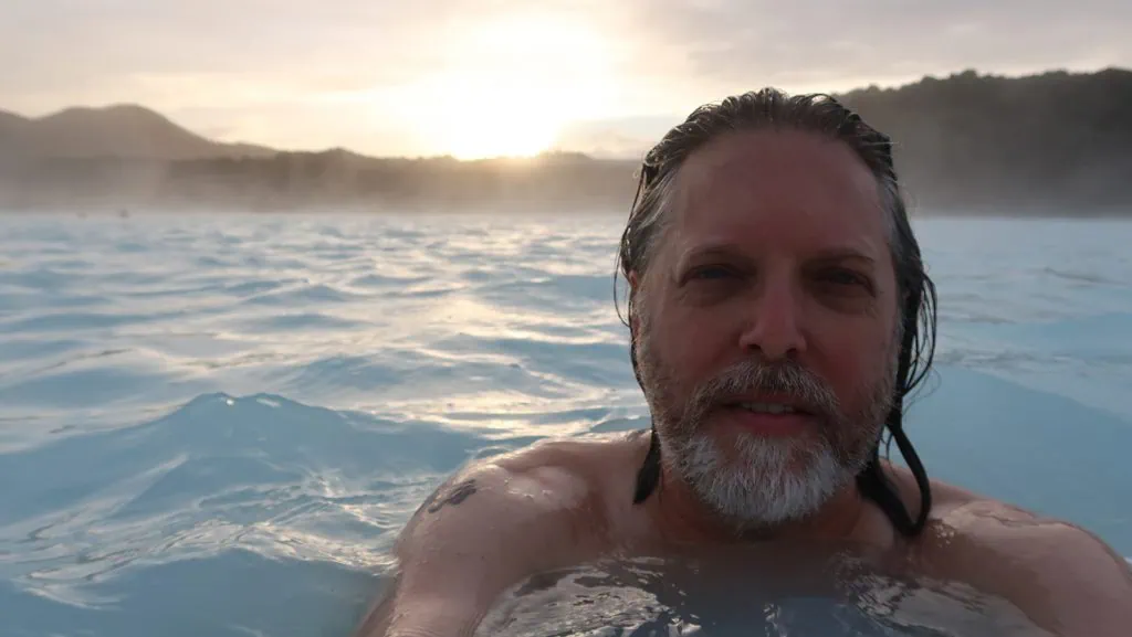Me in the Blue Lagoon.