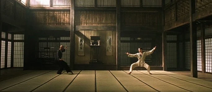 Dojo scene in the matrix