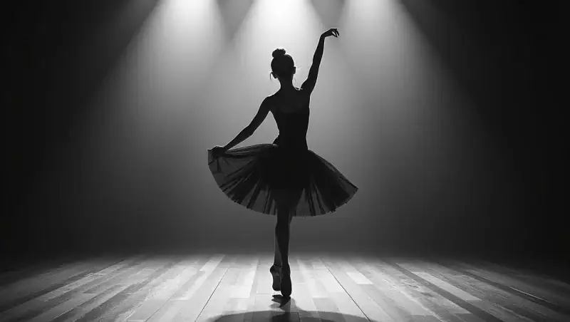 Dancer in the spotlight.