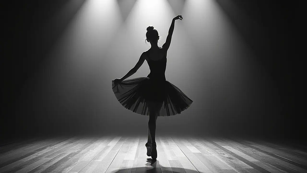 Dancer in the spotlight.