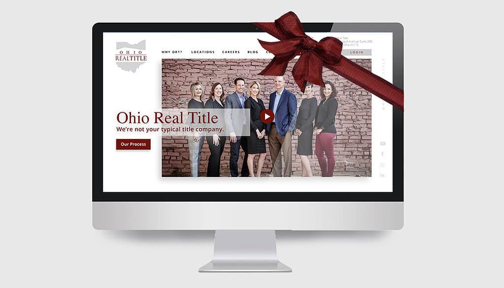A screenshot of our website makeover.