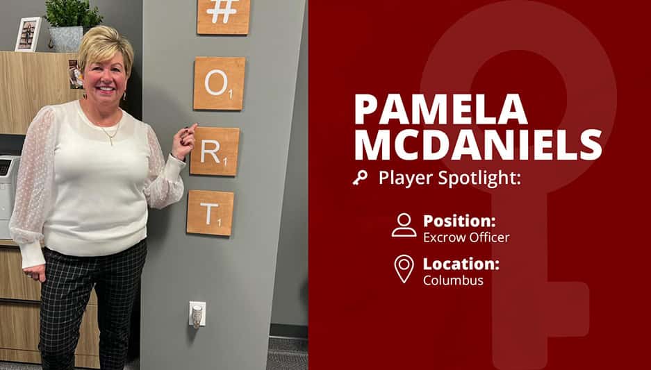 Pamela McDaniels, Escrow Officer in Columbus.