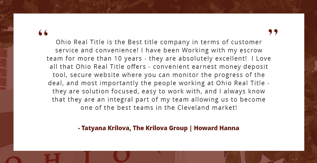 Tatyana Krilova, Howard Hanna Quote.