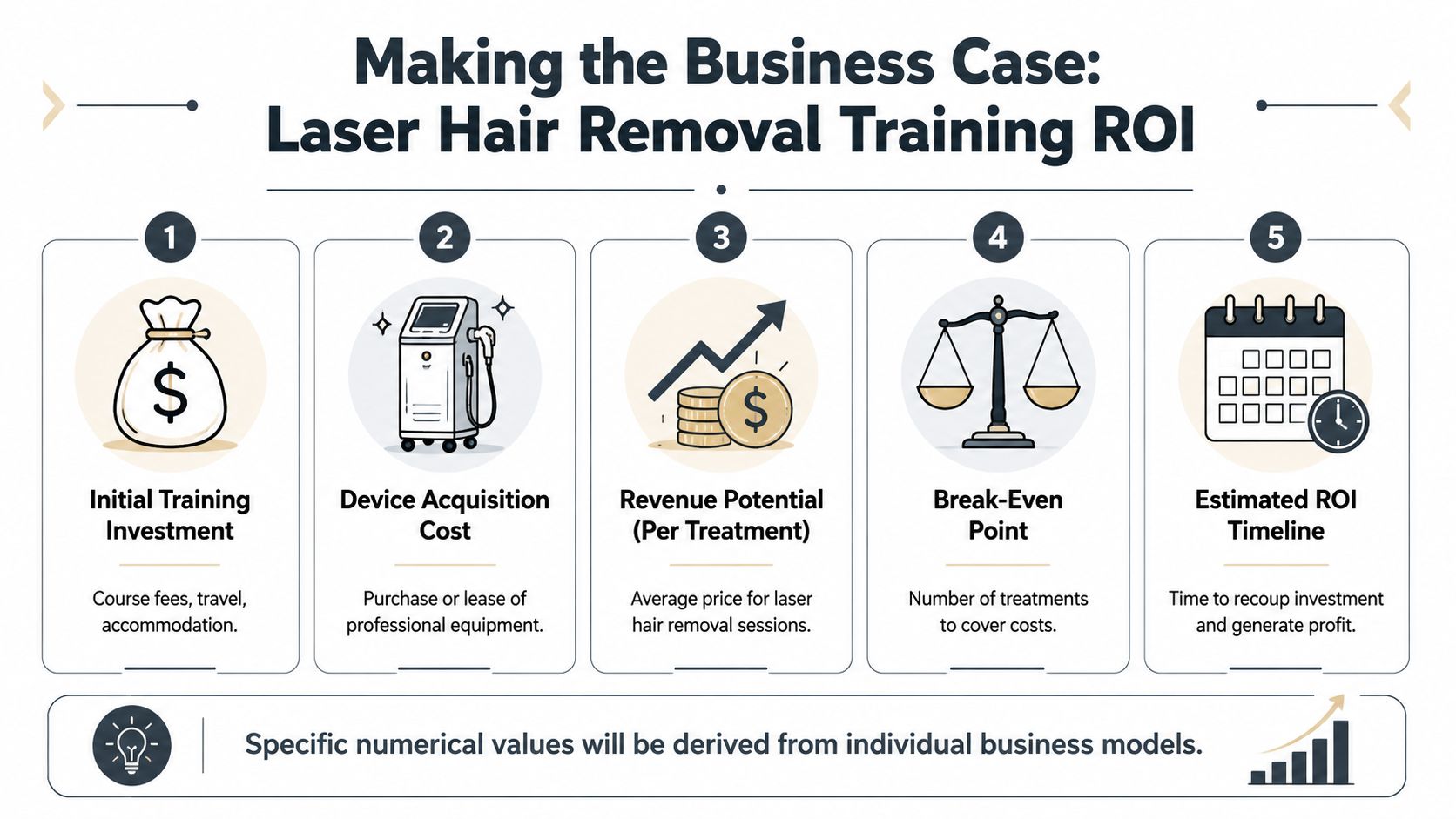 Professional laser hair removal training session demonstrating ROI benefits.