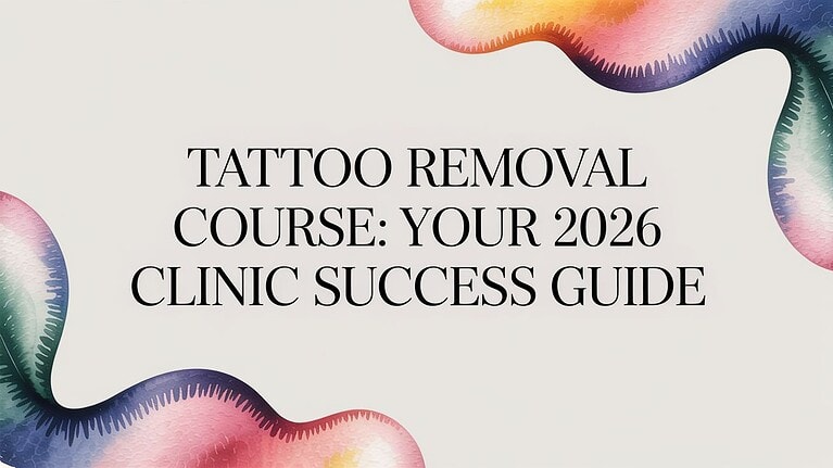 Guia do curso de remoção de tatuagens para o sucesso da clínica em 2026 na Omega Lasers.
