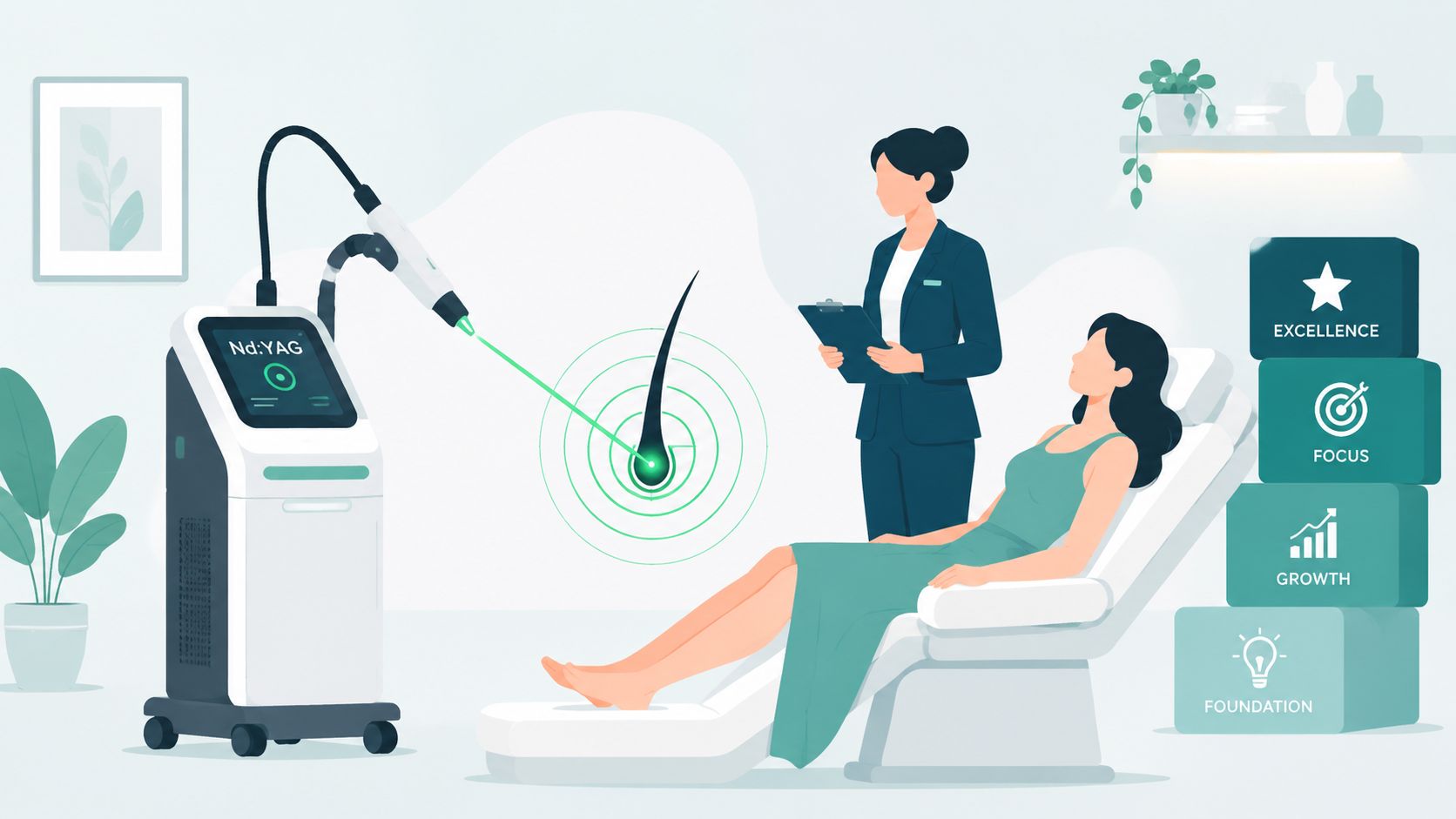 Rejuvenescimento cutâneo a laser para uma pele jovem e radiante.