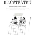 Heidi illustrated calendar pages by Jessie Willcox Smith.