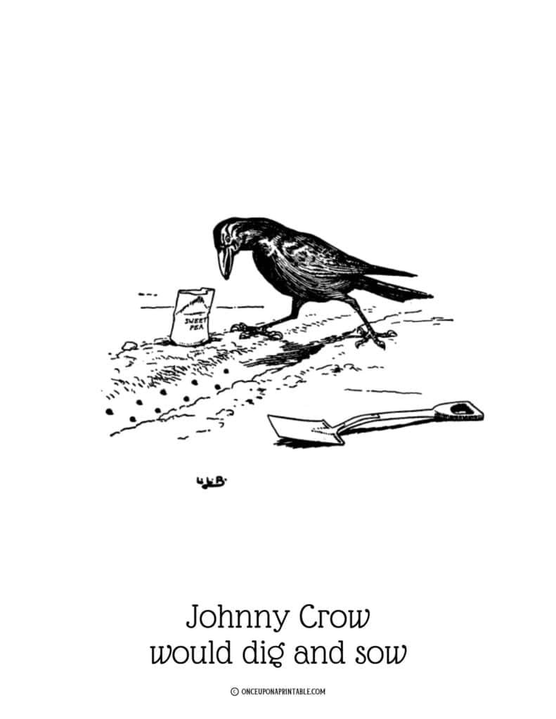Johnny Crow's Garden coloring pages.