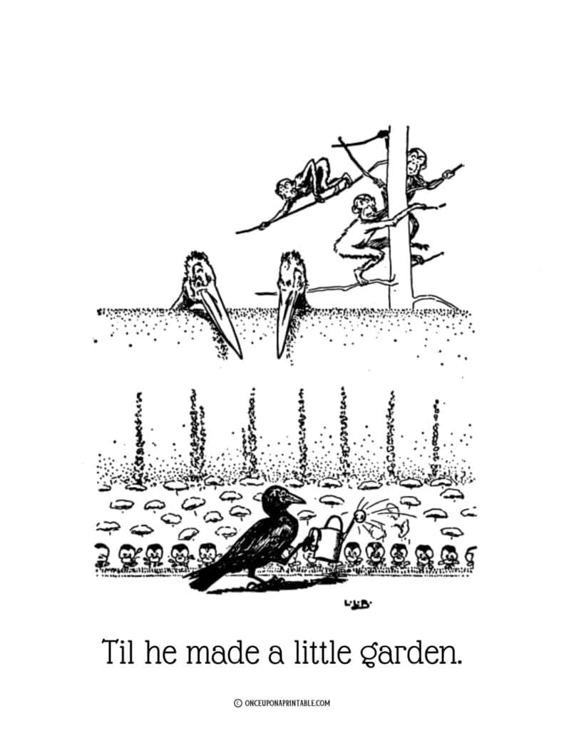 Johnny Crow's Garden coloring pages.