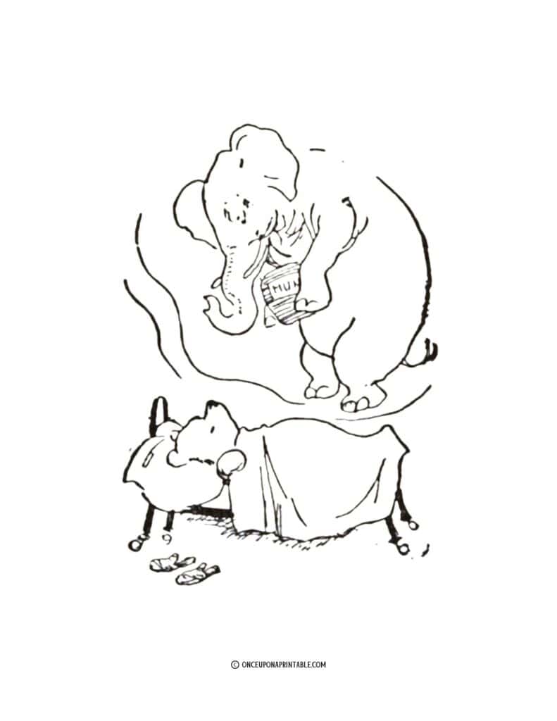 Original Illustrations by E. H. Shepard, classic Winnie the Pooh and Christopher Robin.