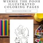 Classic Winnie the Pooh illustrations by E. H. Shepard coloring pages.