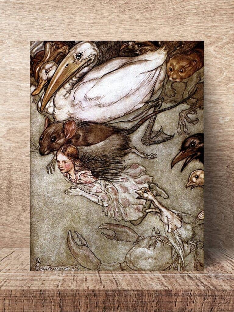 Alice in Wonderland illustrations by Arthur Rackham, the Pool of Tears.