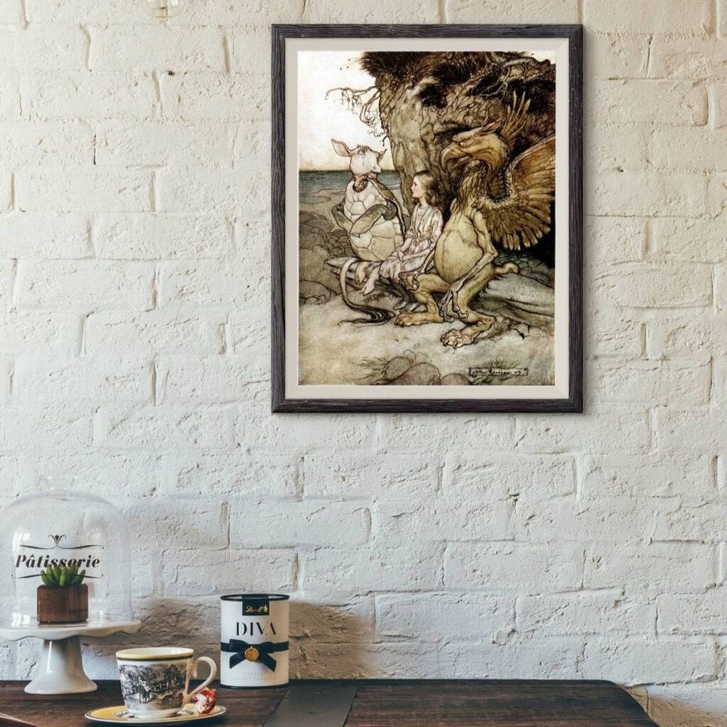 Alice in Wonderland illustrations by Arthur Rackham.
