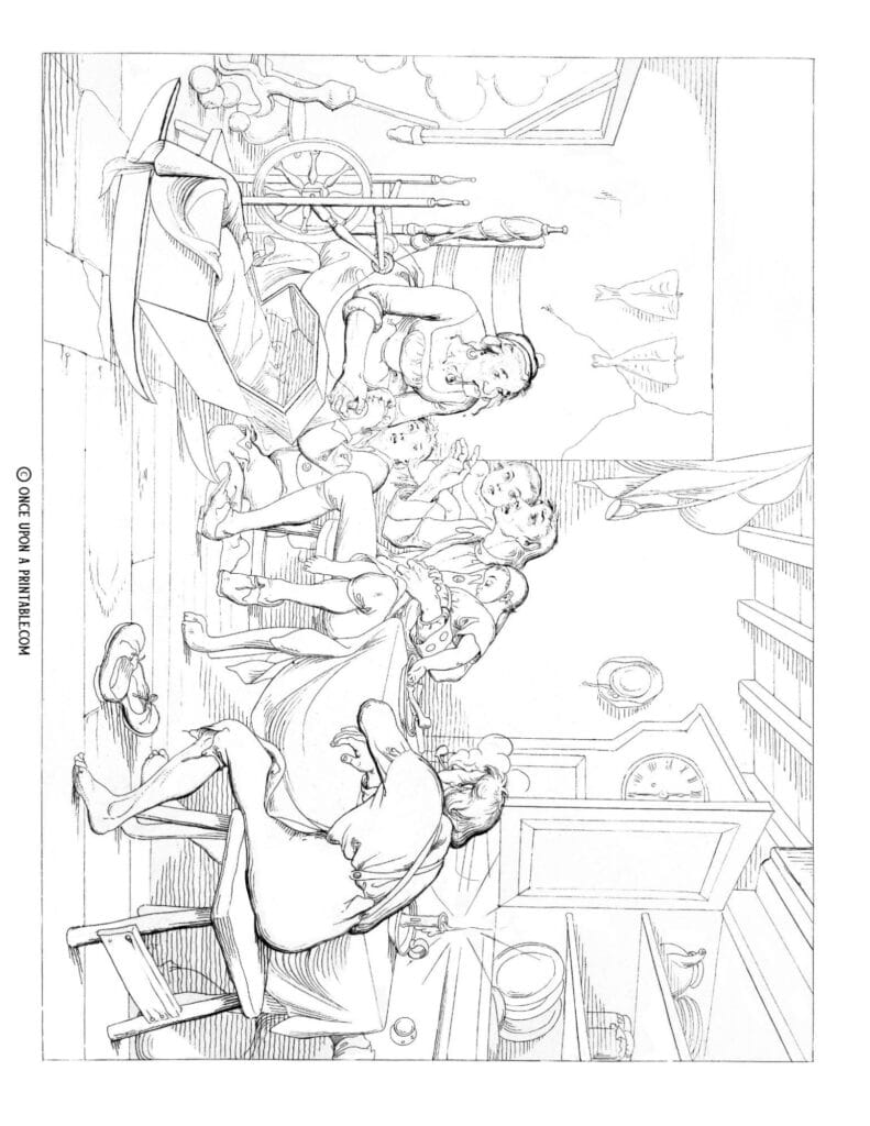 FOC Darley original illustration of the Legend of sleepy Hollow.