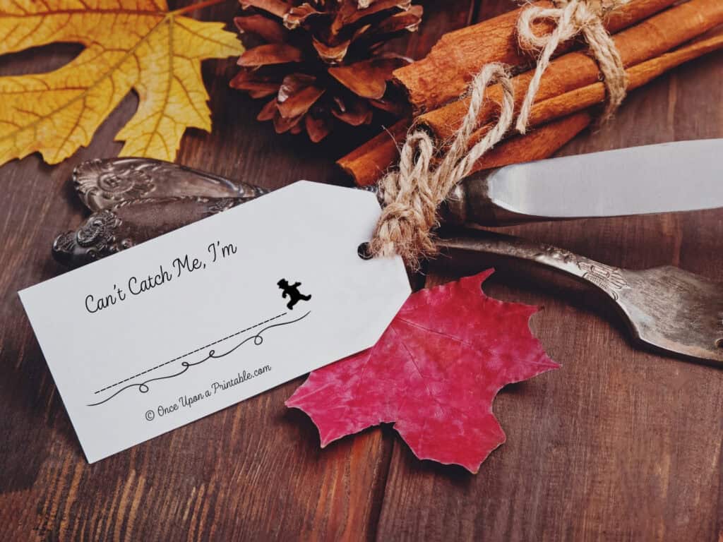 The Little Gingerbread vintage illustrated name tags.