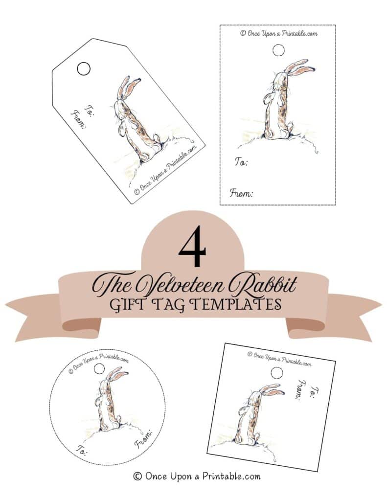 The velveteen Rabbit gift tags. 