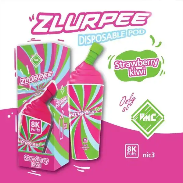 VMC 8000 Puff กลิ่นสตรอว์เบอร์รี่กีวี เปรี้ยวอมหวาน สดชื่นแบบฟรุตตี้ ฟีลสดใส สูบแล้วไม่จำเจ คลิกสั่งเลยตอนนี้!
