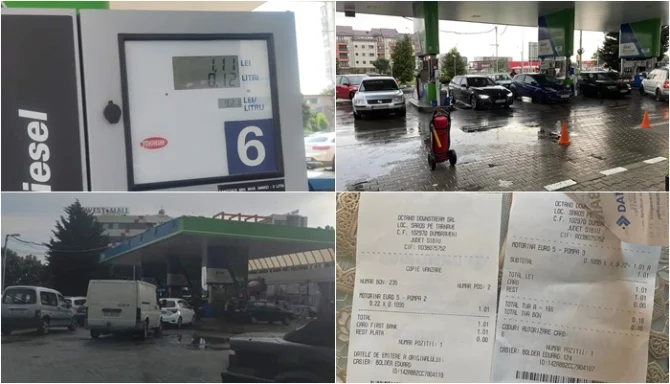 protest in benzinariile din romania mai multi soferi au alimentat de 1 leu si au platit cu cardul statii de carburanti blocate foto 1