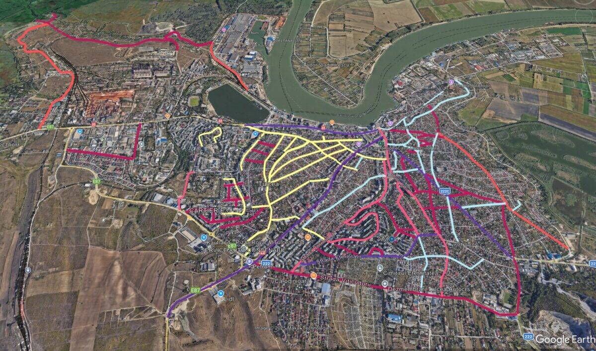 Harta străzilor ce vor fi reabilitate