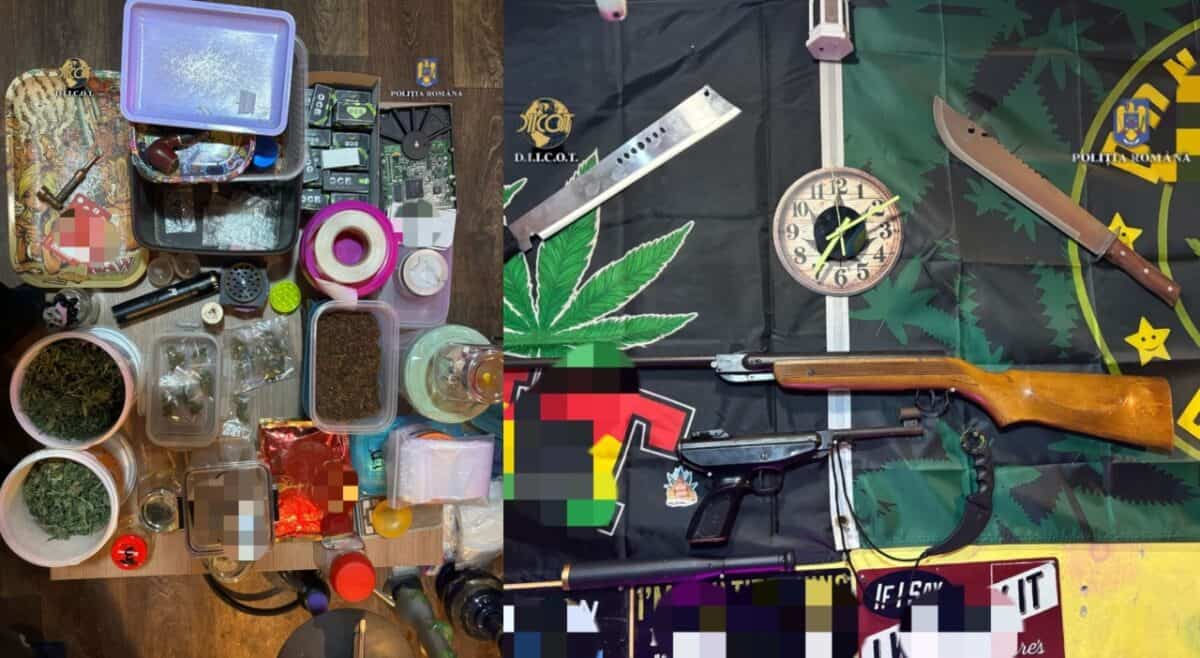 Percheziții în patru județe pentru destructurarea unei rețele de trafic de droguri