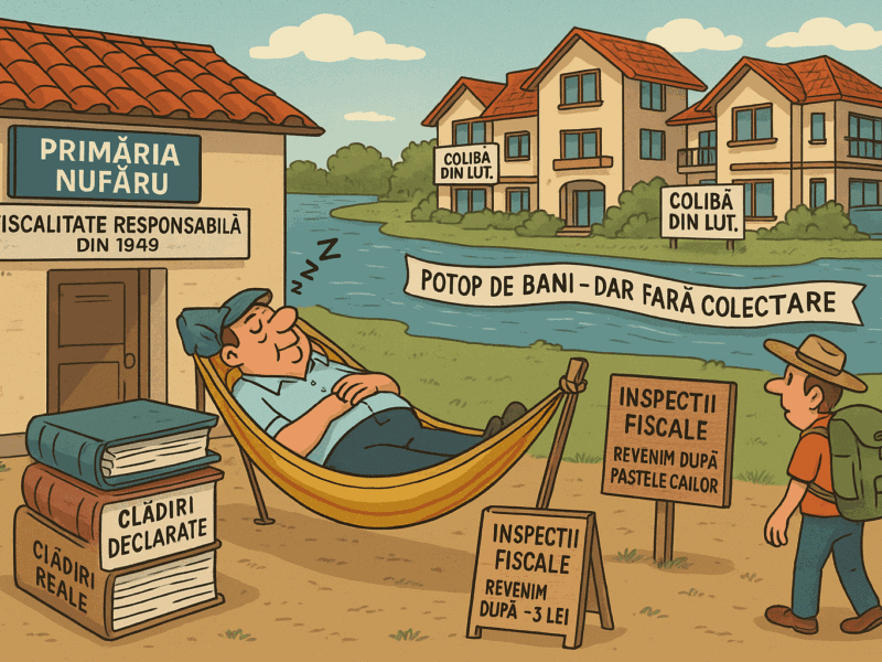 caricatura Nufaru primarie