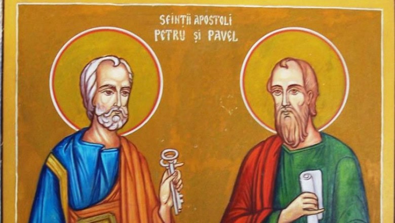 Sfinții Apostoli Petru și Pavel sărbătoriți pe 29 iunie cu tradiții religioase și populare
