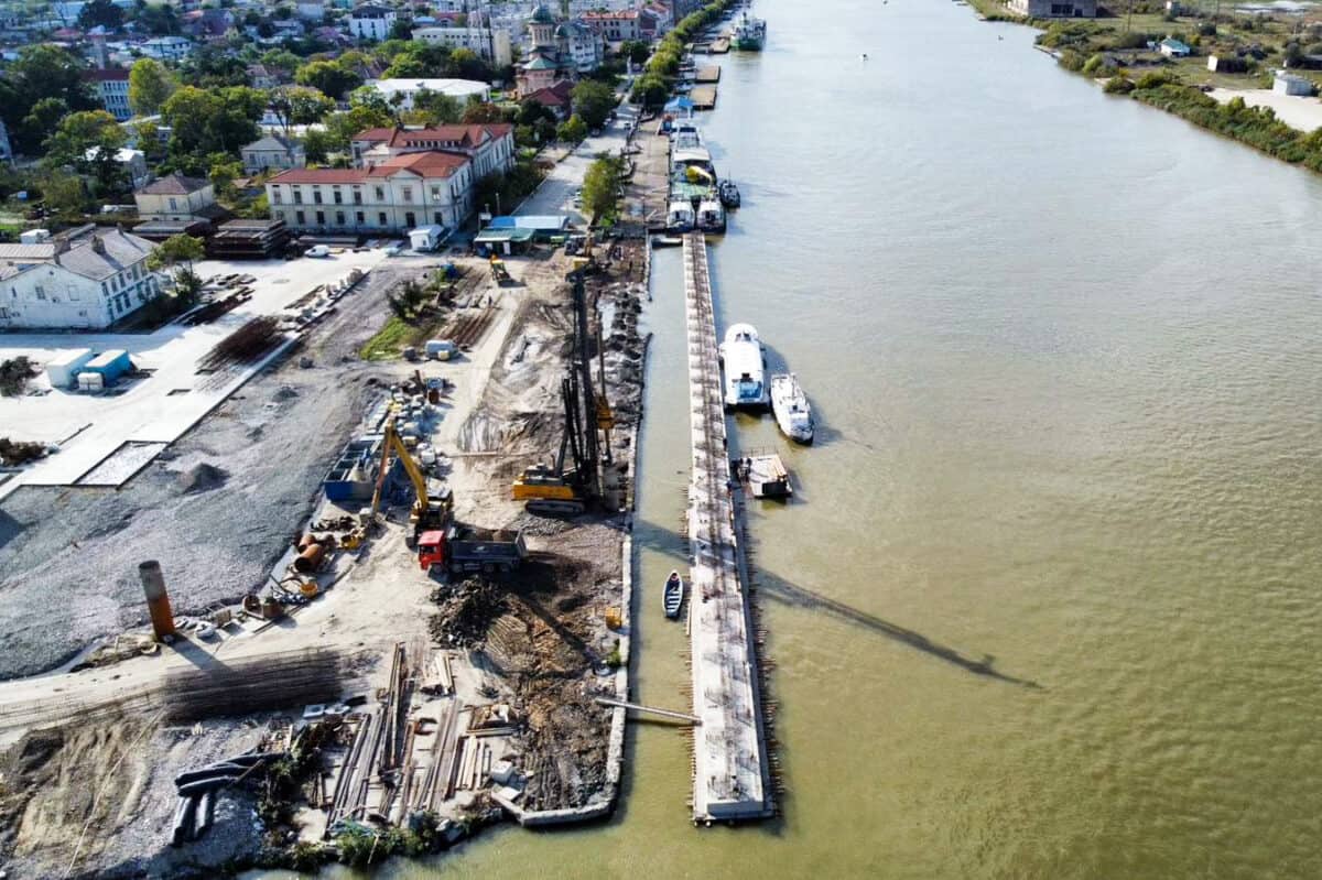 AZL Sulina lucrari modernizare Port Sulina 1