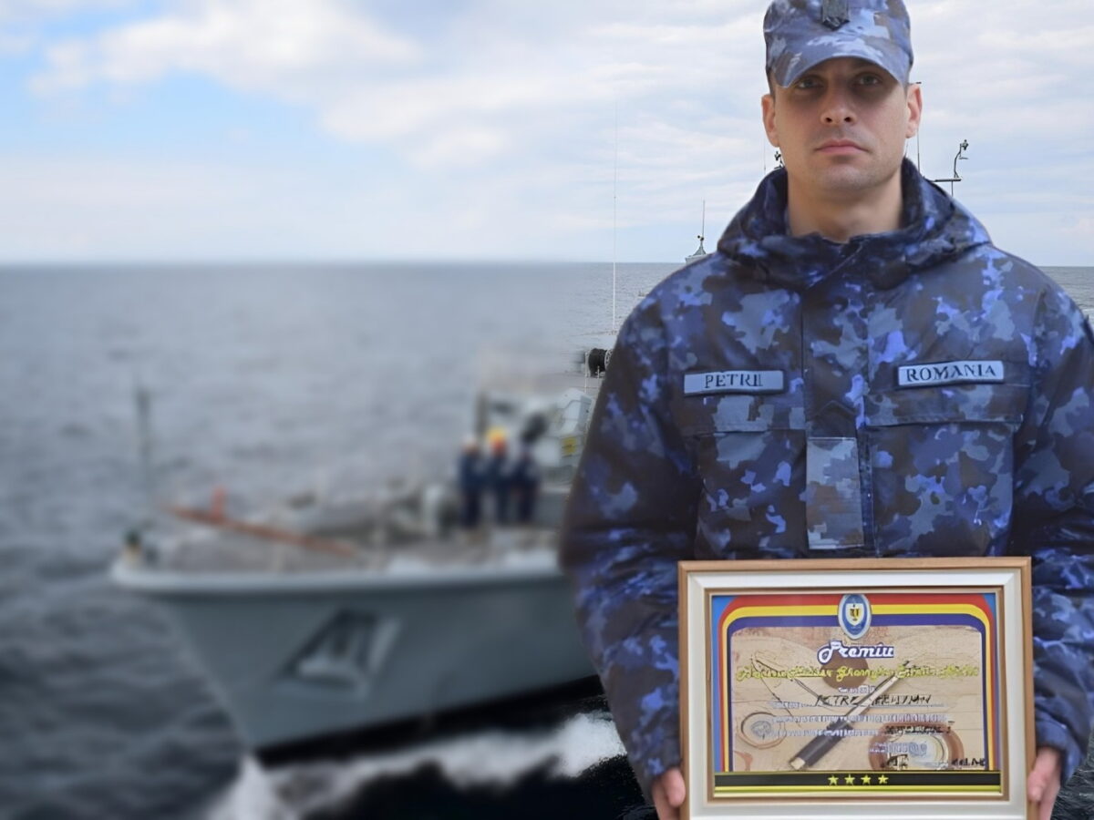Cristian Petre, tânărul din Tulcea care a ajuns printre cei mai buni elevi ai Școlii Militare de Maiștri Militari a Forțelor Navale / foto