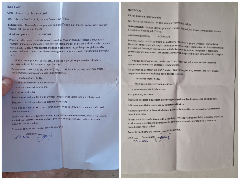 colaj notificari frecatei