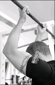 Michael Working Out In Orchard Recovery Center gym