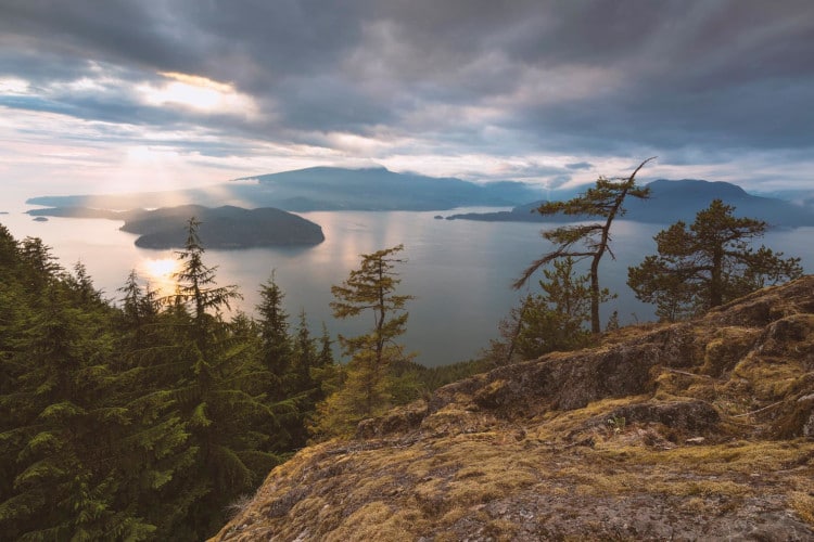 Sunlight Over The Sunshine Coast in Bowen Island