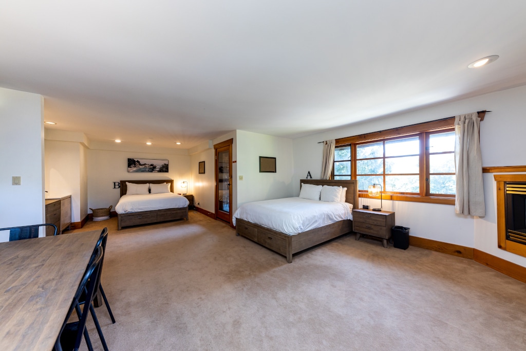 Large bedroom with two queen size