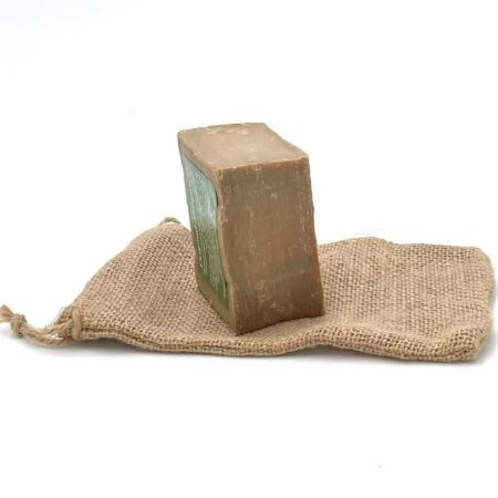Geschenkset: Alepposeife - Rarität, über 7 Jahre gereift im Jutesäckchen - 85% Olivenöl/15% Lorbeeröl