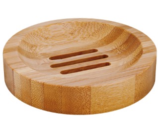 Seifenablage aus Bambus , Rund