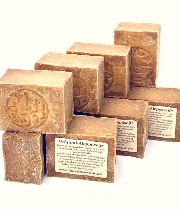 Hochwertige, Handgefertigte  Alepposeife MR60 - 40% Olivenöl / 60% Lorbeeröl, Reifezeit 6 Jahre
