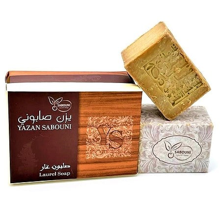 Yazan Sabouni Alepposeife Premium 6 Jahre Reifezeit 70% Olivenöl/30% Lorbeeröl, Geschenkbox,  200g (5,45€/100g)