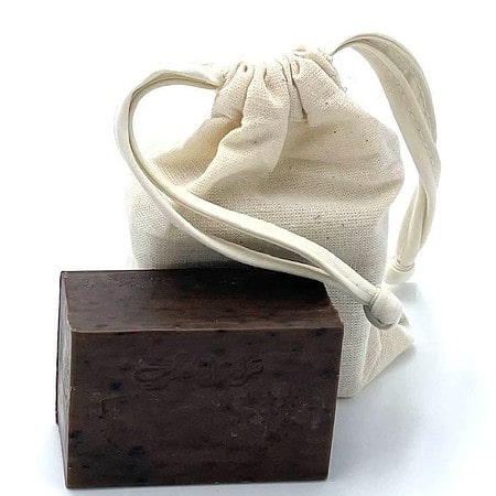 Alepposeife Deluxe von Sabouni im Geschenksäckchen - Amber, Oud, Patchouli & Musk 150g (5,26€/100g)