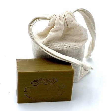 Alepposeife Deluxe von Sabouni im Geschenksäckchen - Honig 150g (4,20€/100g)