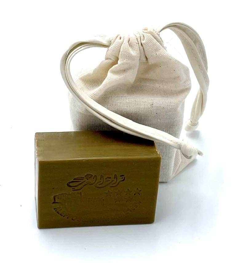 Alepposeife Deluxe von Sabouni im Geschenksäckchen - Honig 150g (4,20€/100g)