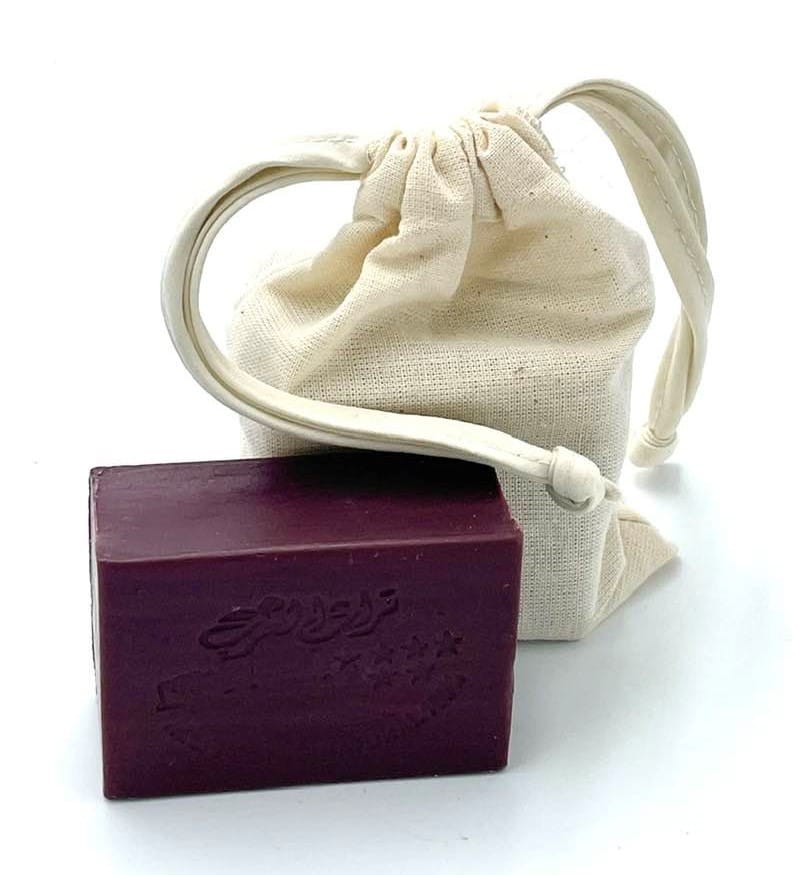 Alepposeife Deluxe von Sabouni im Geschenksäckchen - Lavendel&Rosmarin 150g (5,26€/100g)