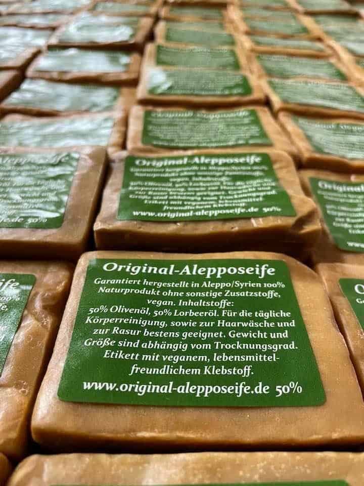 NEU im Shop: Sabouni Alepposeife Premium 50% Olivenöl/50% Lorbeeröl, 6 J. Reifezeit Rarität! (Naturhaarwaschseife) – Bild 2