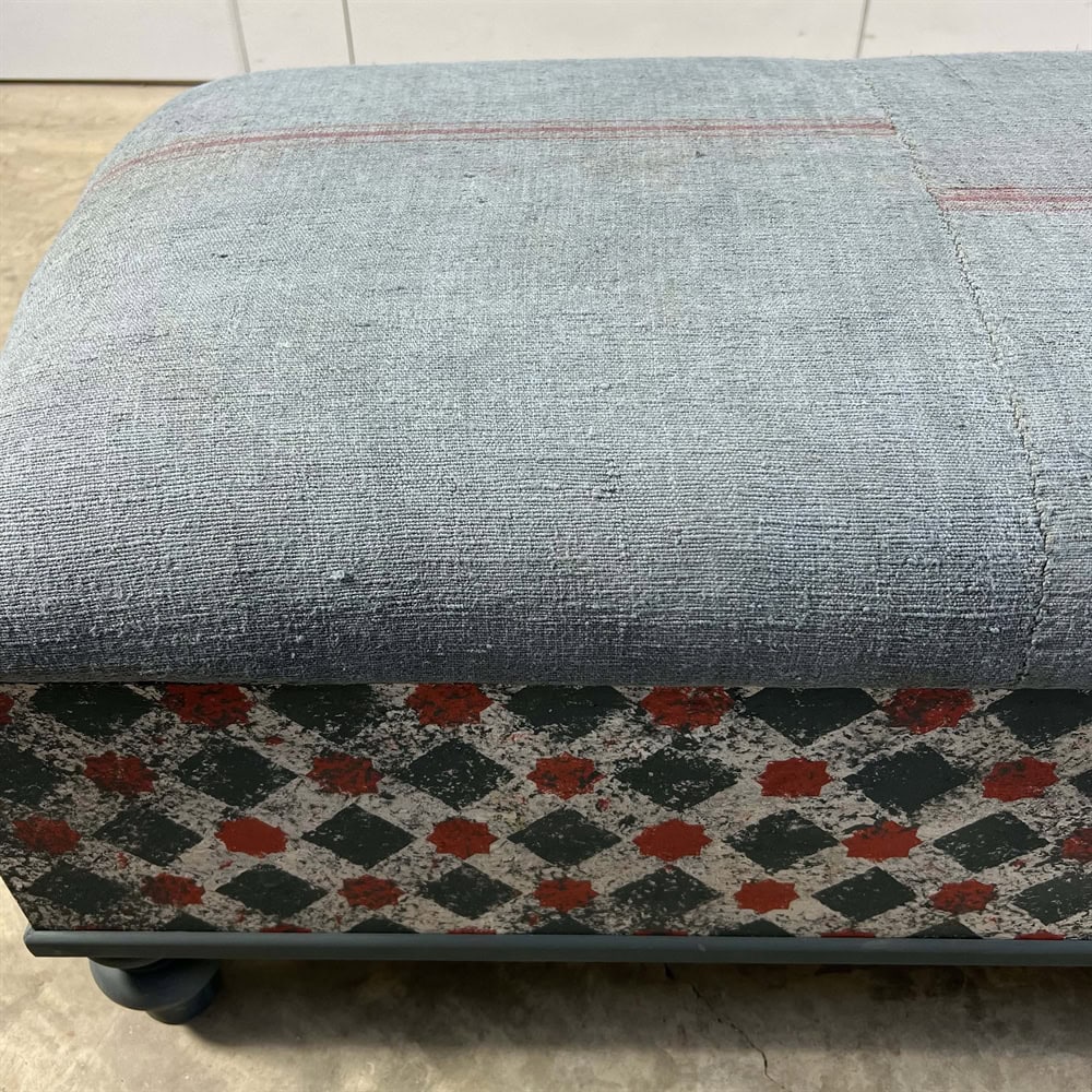 Grain Sack Footstool - Image 8