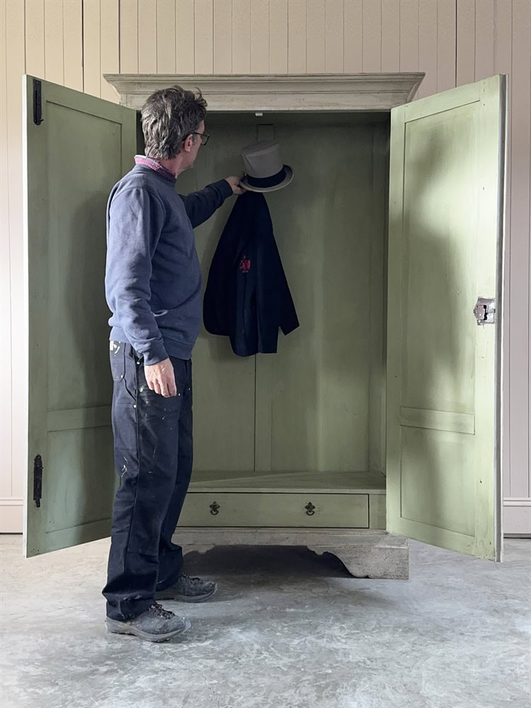 Antique Painted Italian Cupboard - Image 9