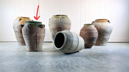 Antique Terracotta Strawberry Pot