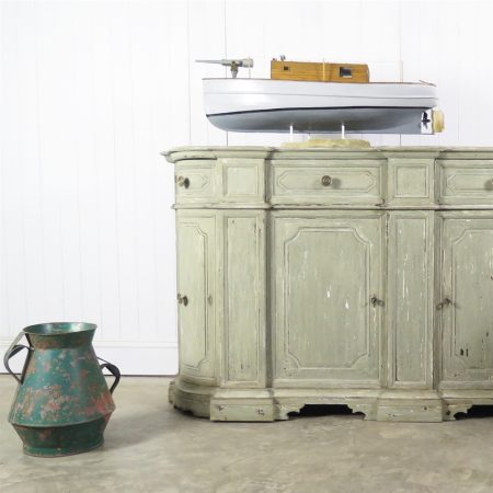 Vintage Wooden Gunboat